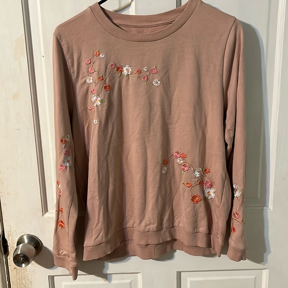 Floral sweater